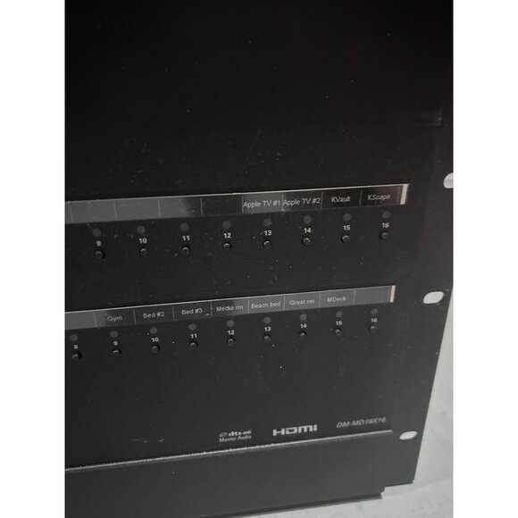 Crestron Digital Video Switcher With Cards Black DM-MD16X16 - Picture 7 of 16